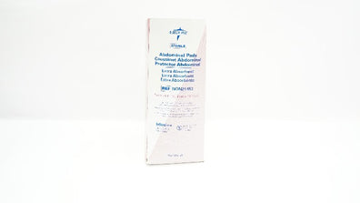 Medline NON21453 Extra Absorbent Abdominal Pad 7-1/2inch x 8inch - Box of 17